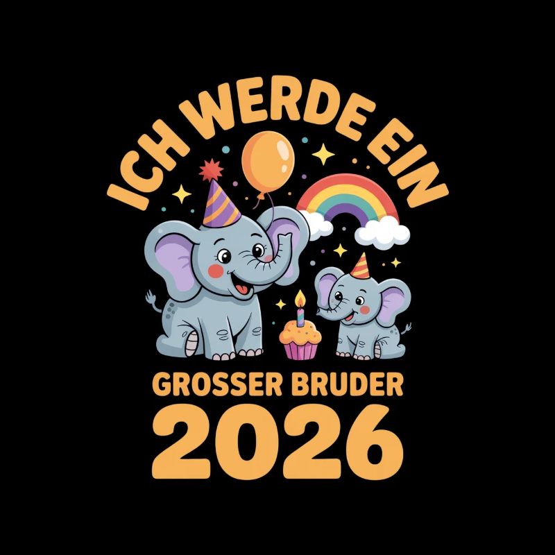 Ich werde ein grosser Bruder 2026 Elefant
