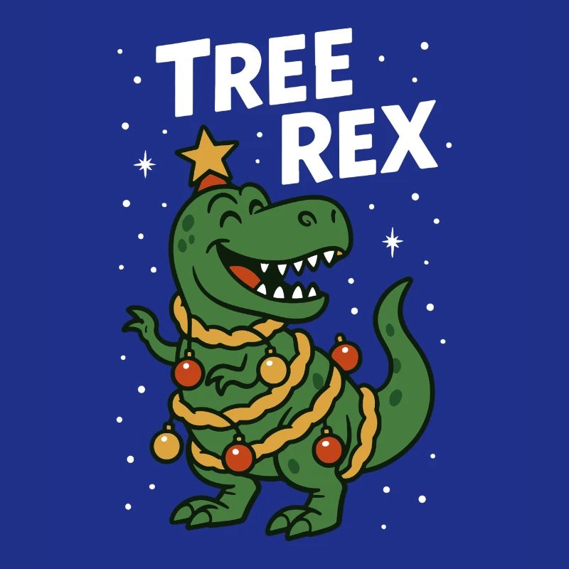 Tree Rex Funny Christmas Dinosaur Humor