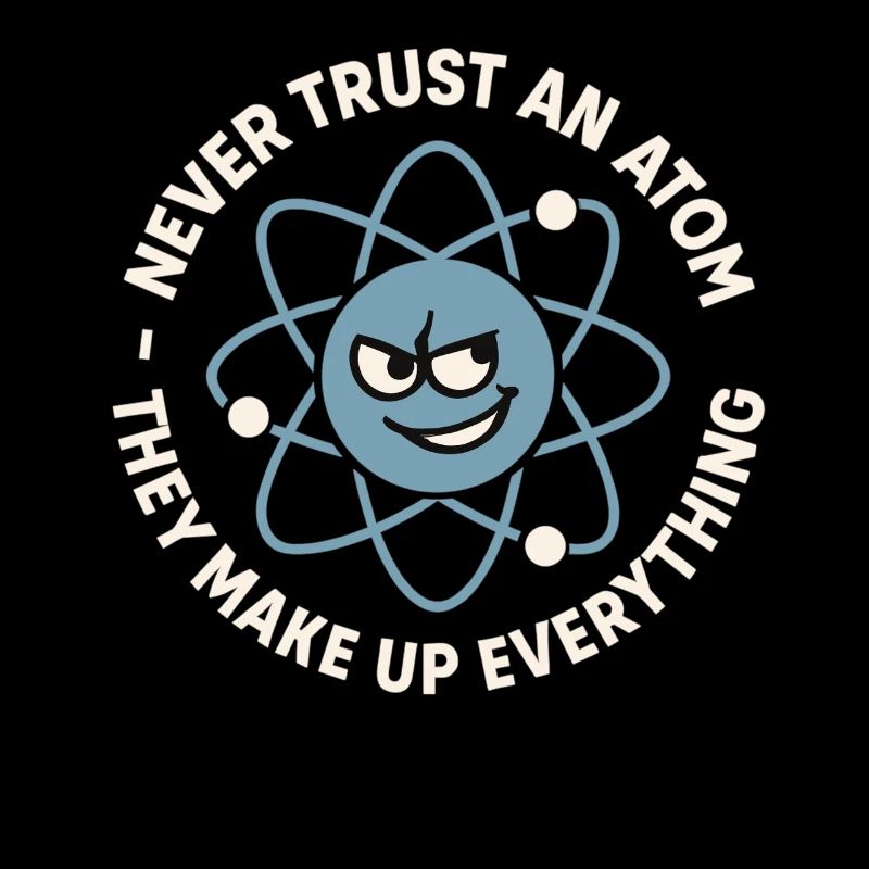 Blague drôle sur l’atome – Science Nerd Humour