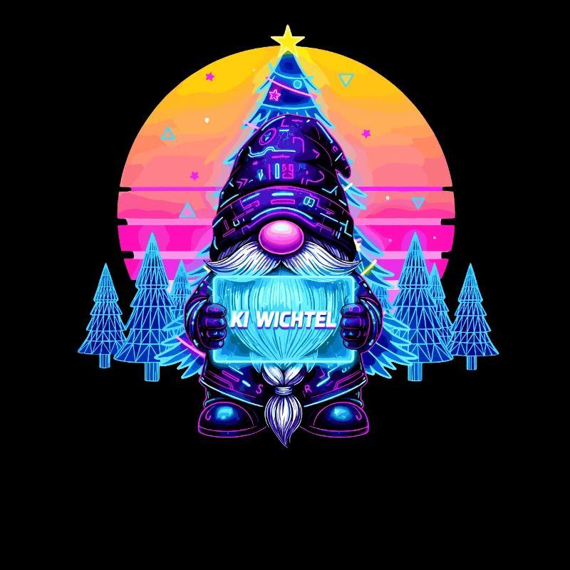 KI GNOME - Synthwave Retrowave des années 80