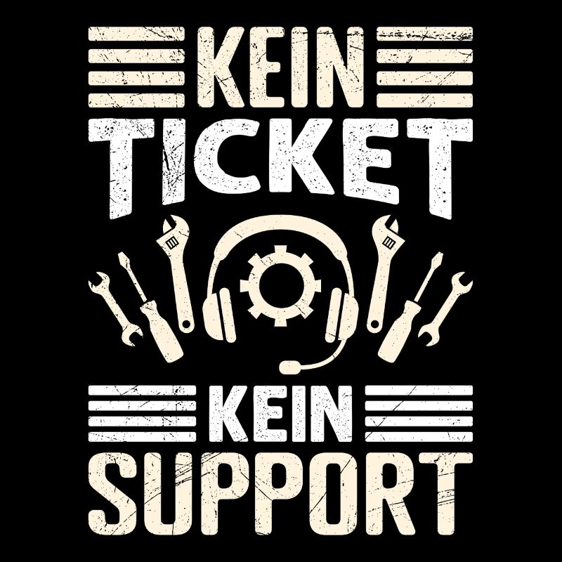 Nerd Computer NO TICKET NO SUPPORT FUNNY