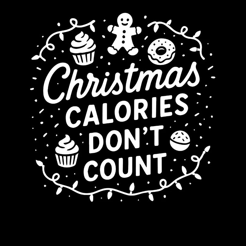 Les calories de Noël ne comptent pas : drôle de Père Noël de Noël
