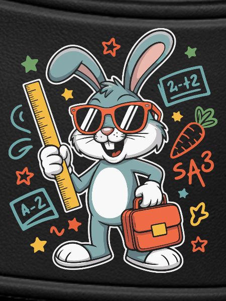 Lernbunny Schulabenteuer mit Brille