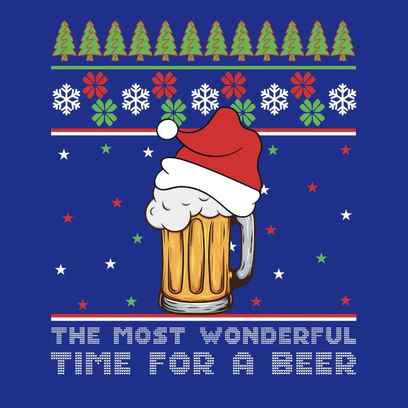 Weihnachtsbier Hässlicher Pullover Weihnachtsalkohol Hässlicher Aperitif