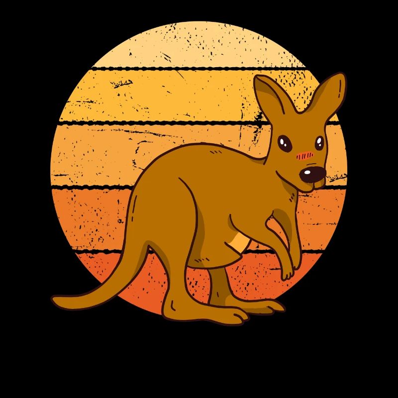 Kangaroo at sunset