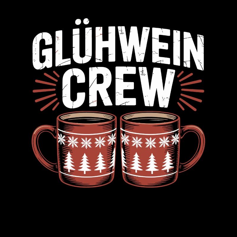 Équipe du vin chaud Marché de Noël joyeux