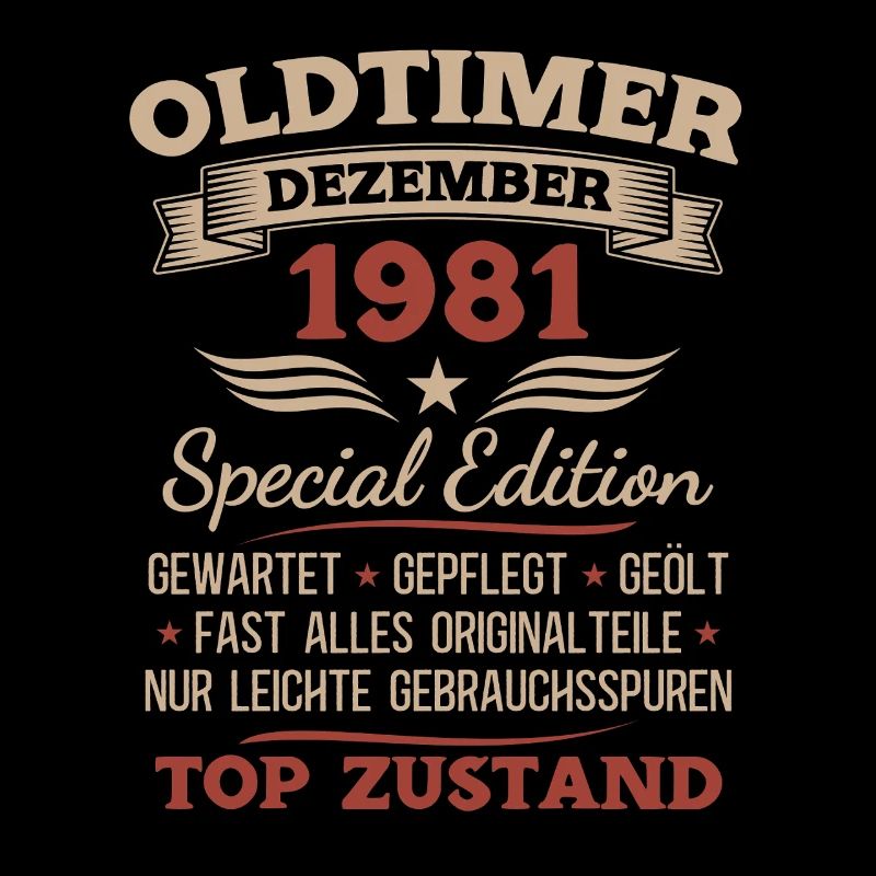 44. Geburtstag Geschenk Oldtimer Dezember 1981