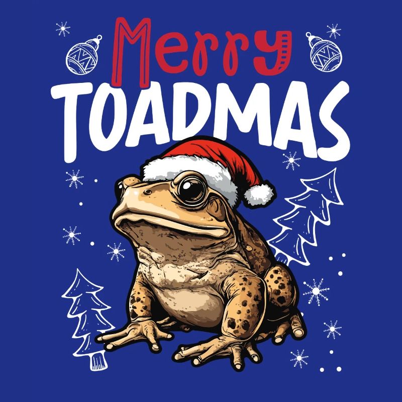 Joyeux Toadmas : motif drôle de Noël de crapaud