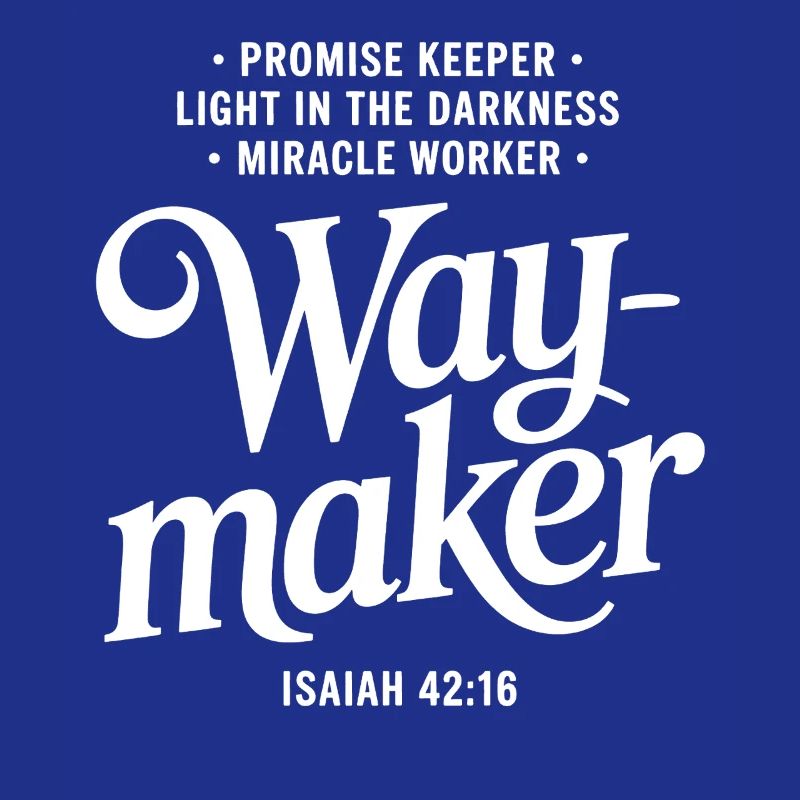 Conception de citations de foi Waymaker