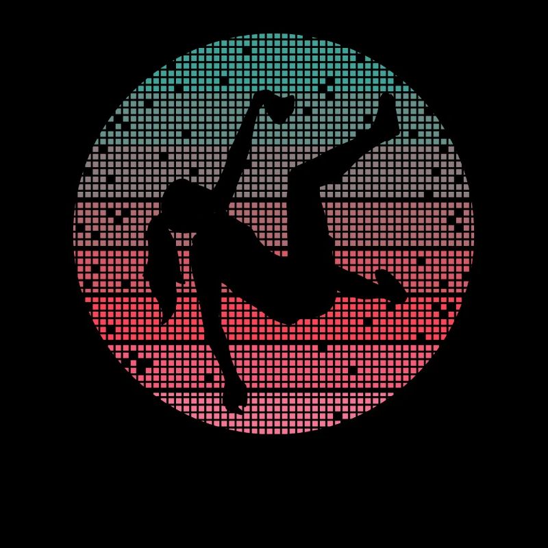 Bouldern Retro Kletterer Frauen Mädchen Klettern