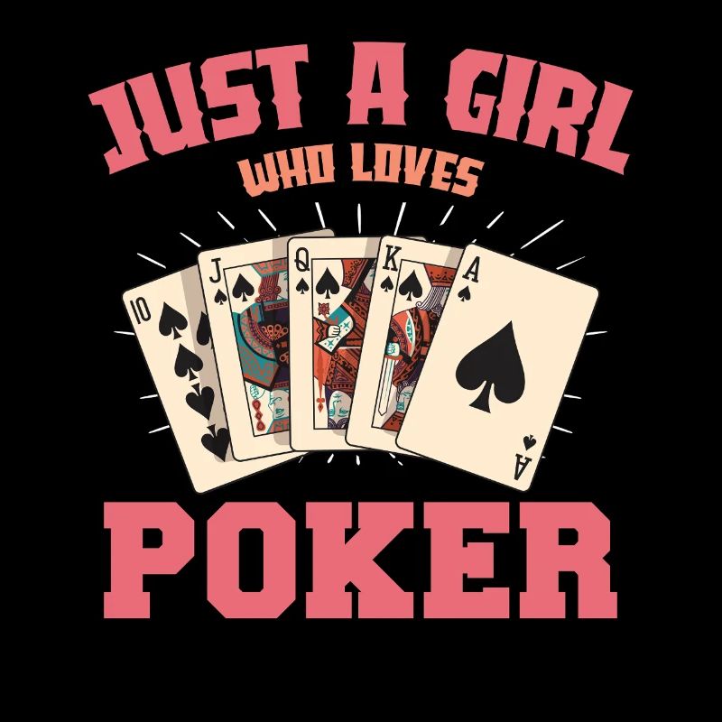 Nur ein Mädchen Pokerkarten