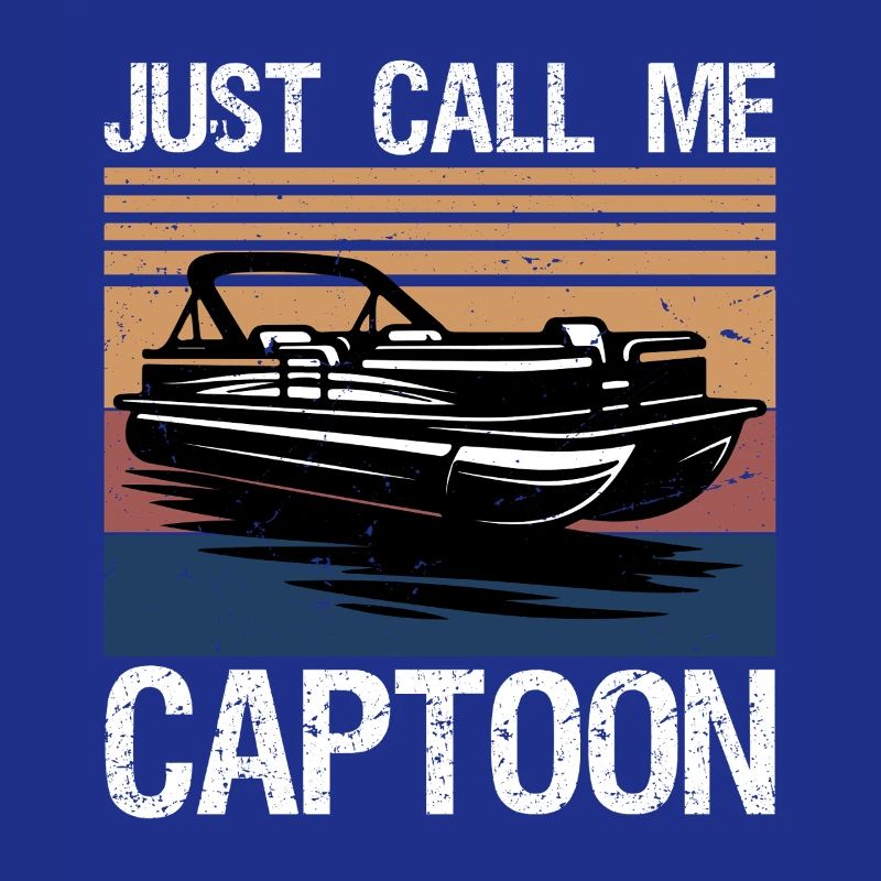 Appelez-moi simplement capitaine drôle de bateau ponton