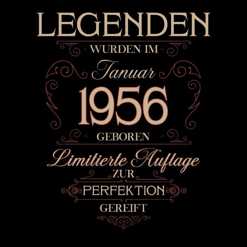 70th Birthday Legend January 1956