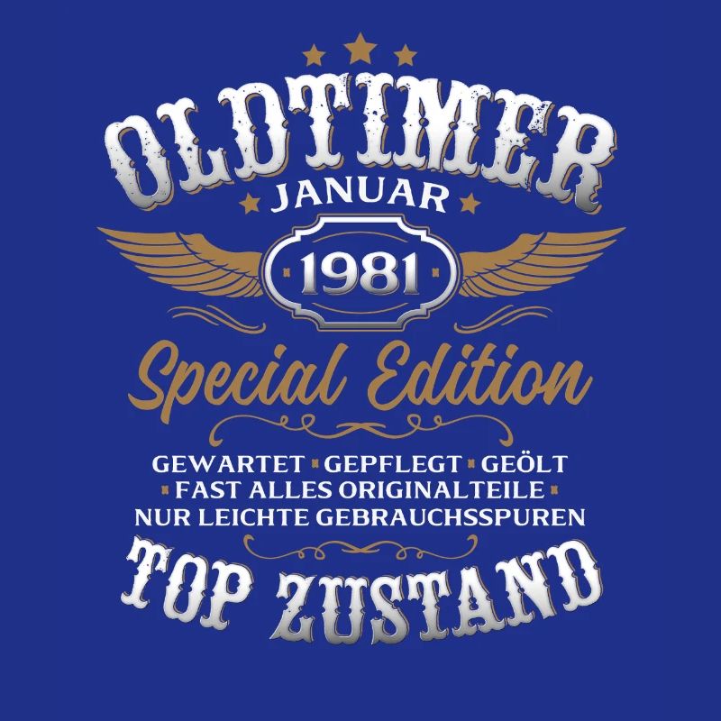 45. Geburtstag Geschenk Oldtimer Januar 1981