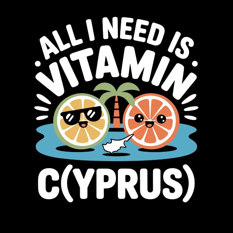 Zypern All I Need Is Vitamin Cyprus Zypern Flagge