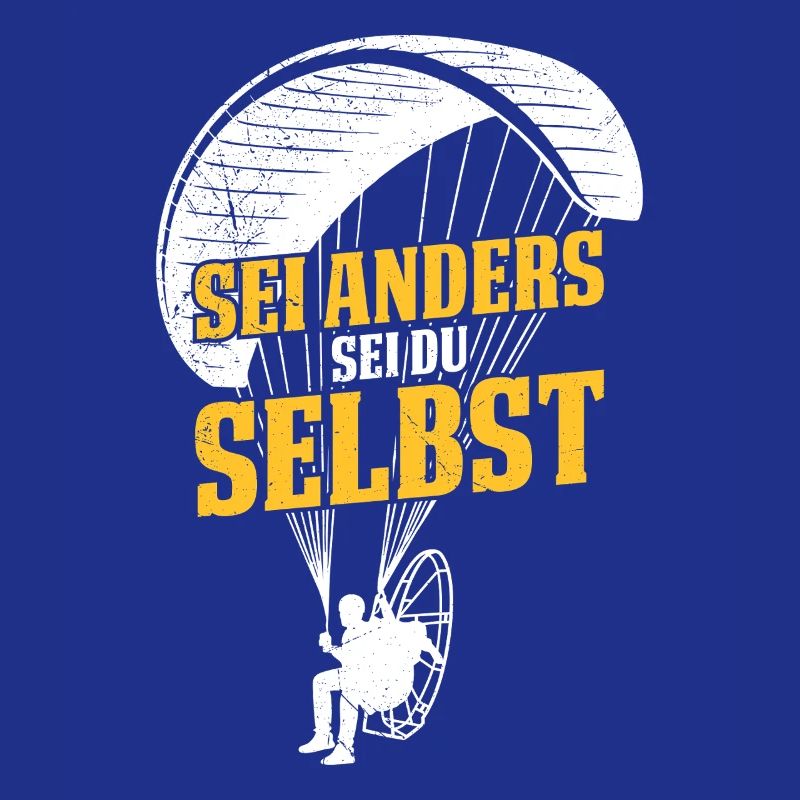 Gleitschirm SEI ANDERS SEI DU SELBST Lustiges
