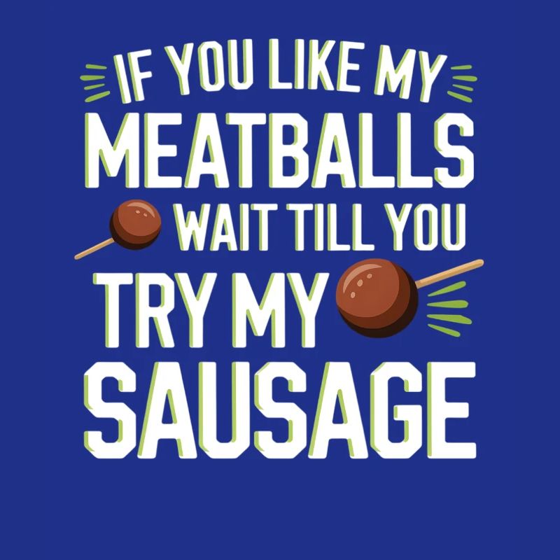 Fleischbällchen Witz: Versuch die Wurst