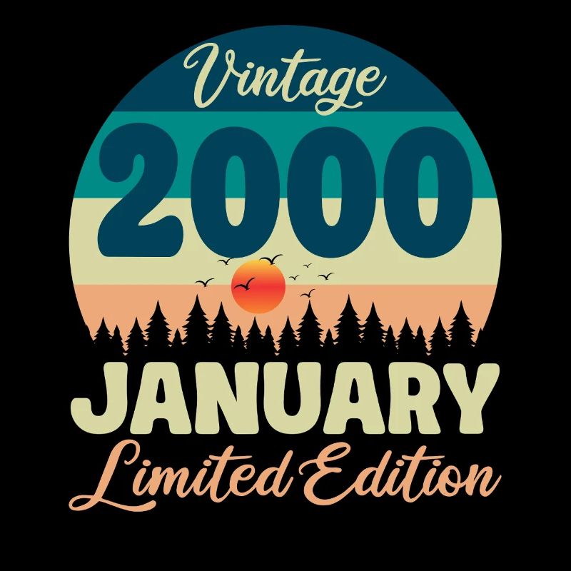 Birthday January 2000 Gift Vintage Limited
