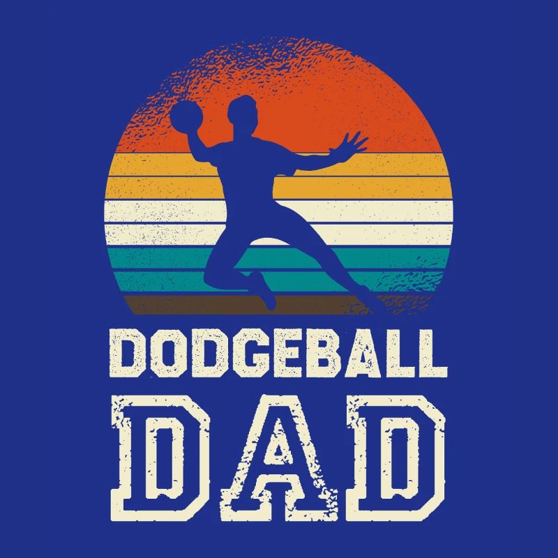 Dodgeballdad im Retro Sunset
