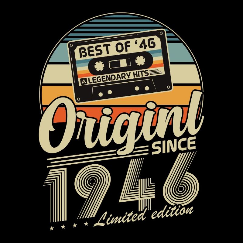 Original 1946 Vintage Birthday Retro