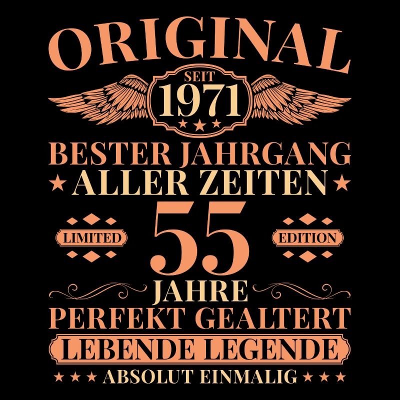 55e anniversaire de Vintage Born Legend 1971