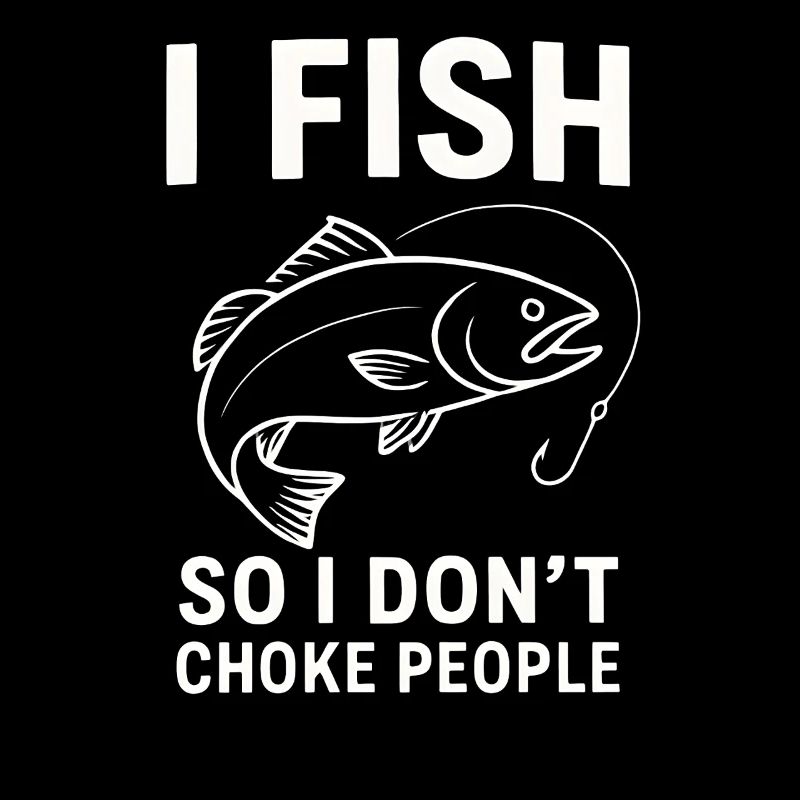 I Fish So I Don't Choke People Angler Spruch Angel