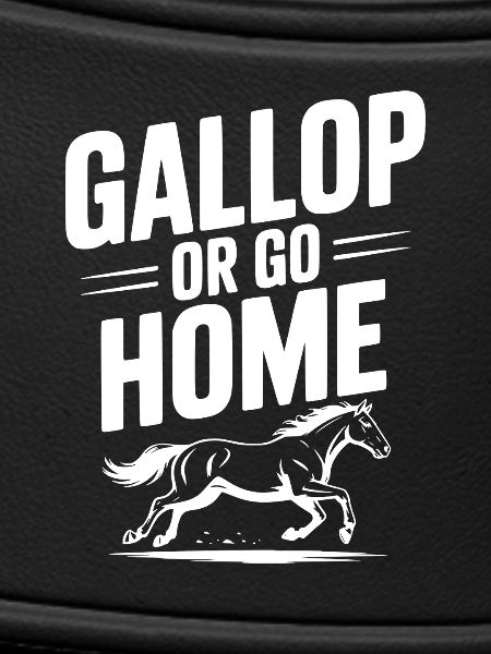 Galoppieren oder nach Hause gehen