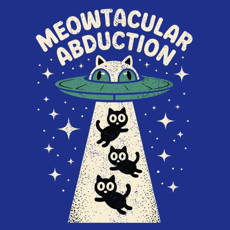 Enlèvement drôle d’extraterrestre chat