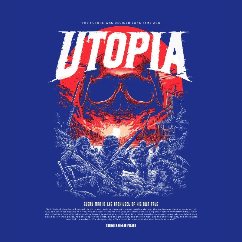 Utopia Skull Fire Red