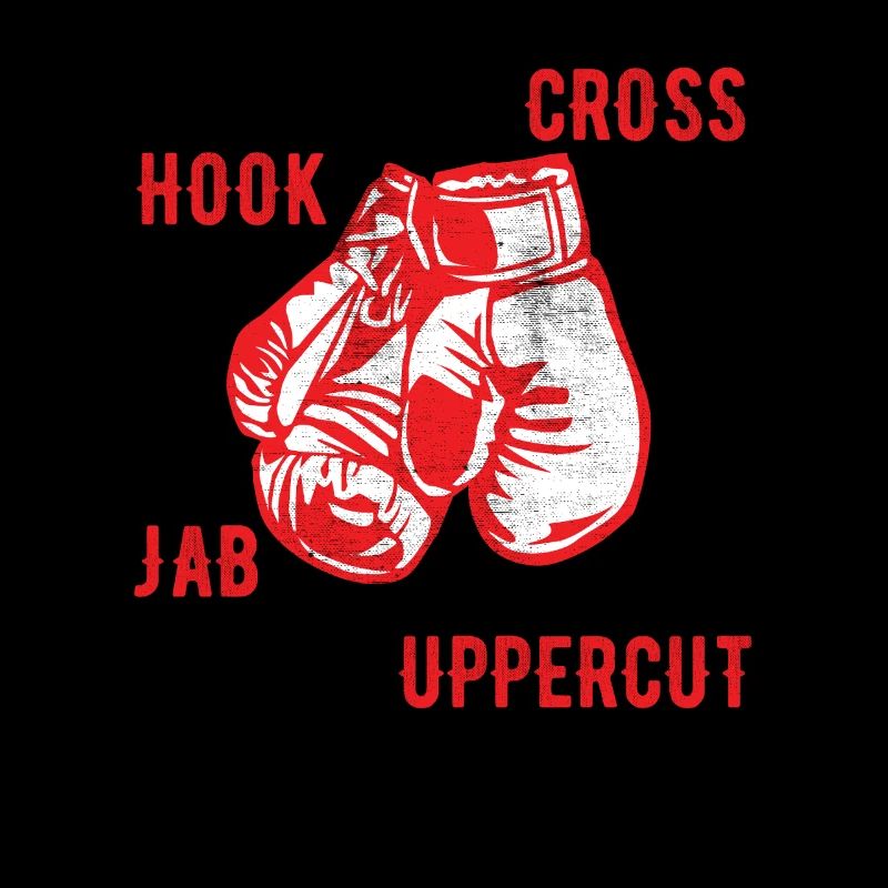 Crochet de boxe, croix de jab, uppercut