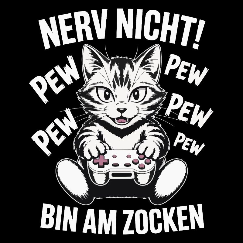 Courage Not I Gaming Cat Design