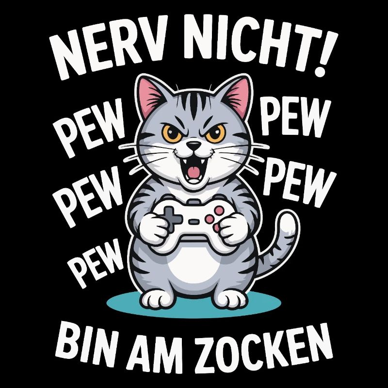 Courage Not I Gaming Cat Design