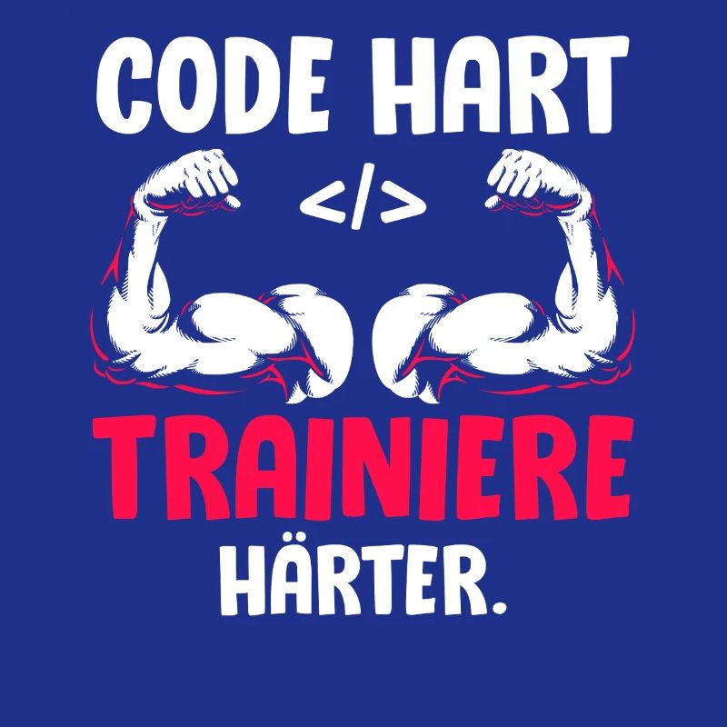 Coder CODE HARD TRAIN HARDER Funny
