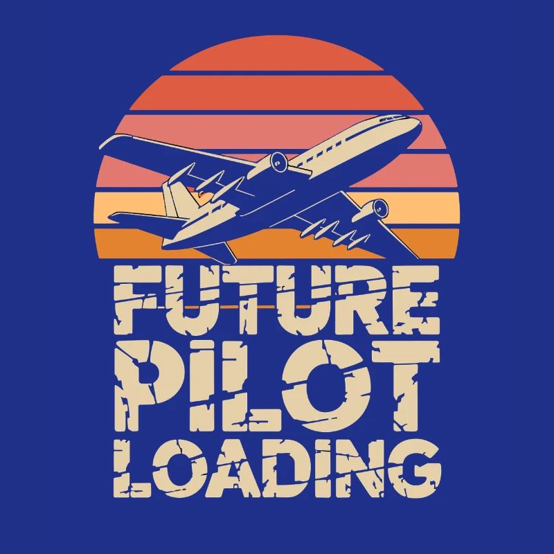  Future Pilot Loading Flugzeug Retro