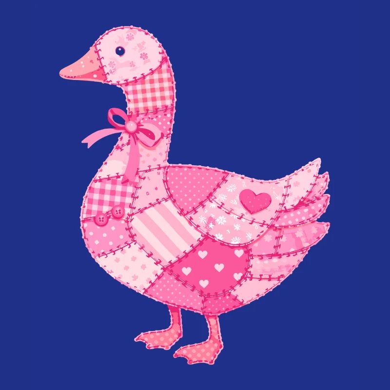 Patchwork Ente Rosa