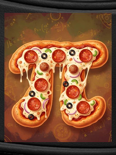 Pi Shape Pizza