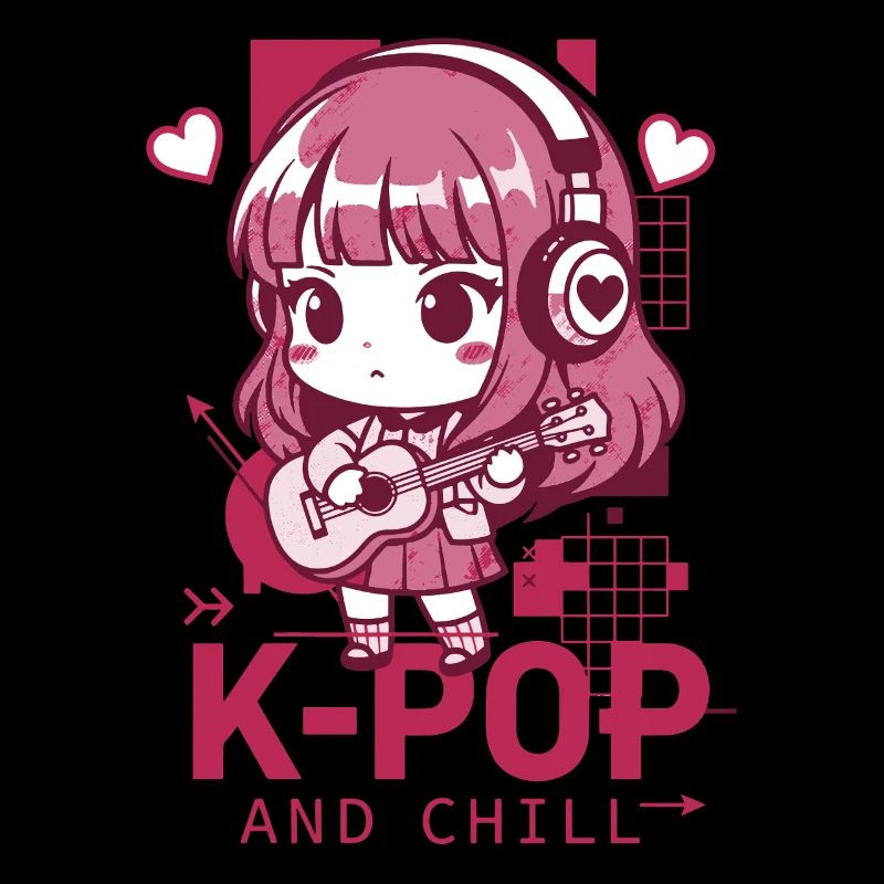K-POP ET CHILL Kpop Musique coréenne Anime mignon