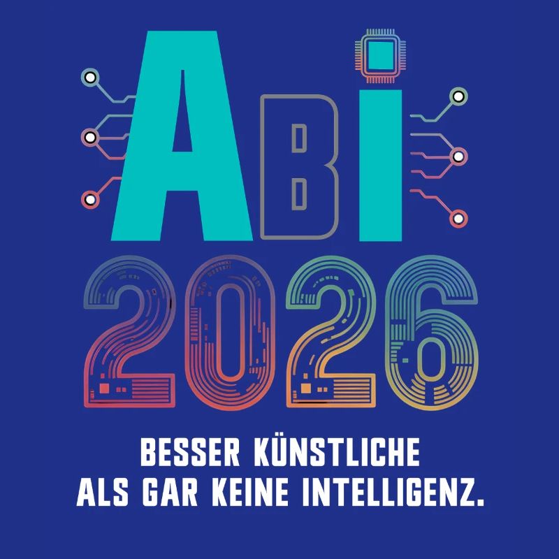Abitur 2026 - KI AI Spruch Abi 2026 - Devise de l’Abitur