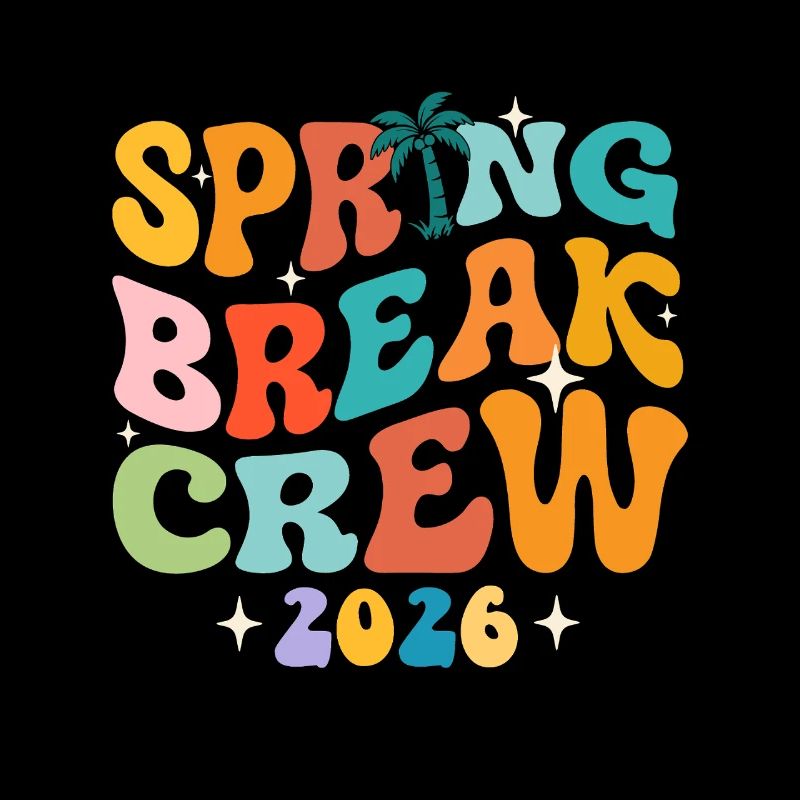 Spring Break Crew 2026 Mädchentrip Retro-Kreuzfahrtspaß