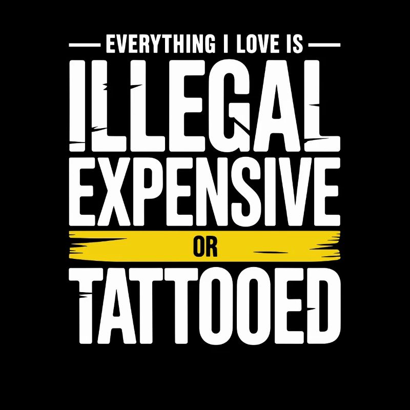 Tout ce que j’aime, c’est tatoué de Tätowiert tatoué