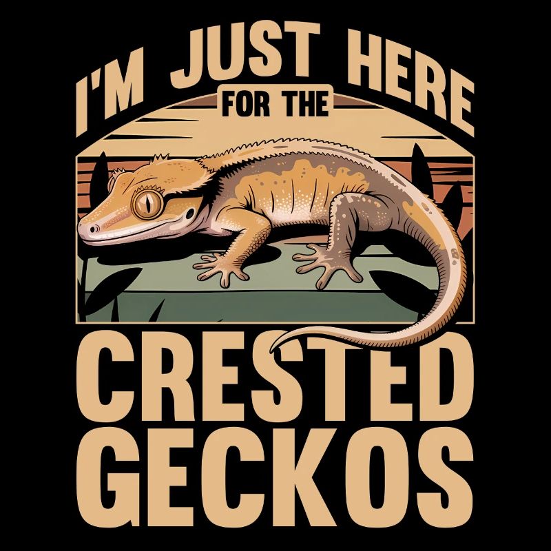 Funny Reptile Crested Gecko