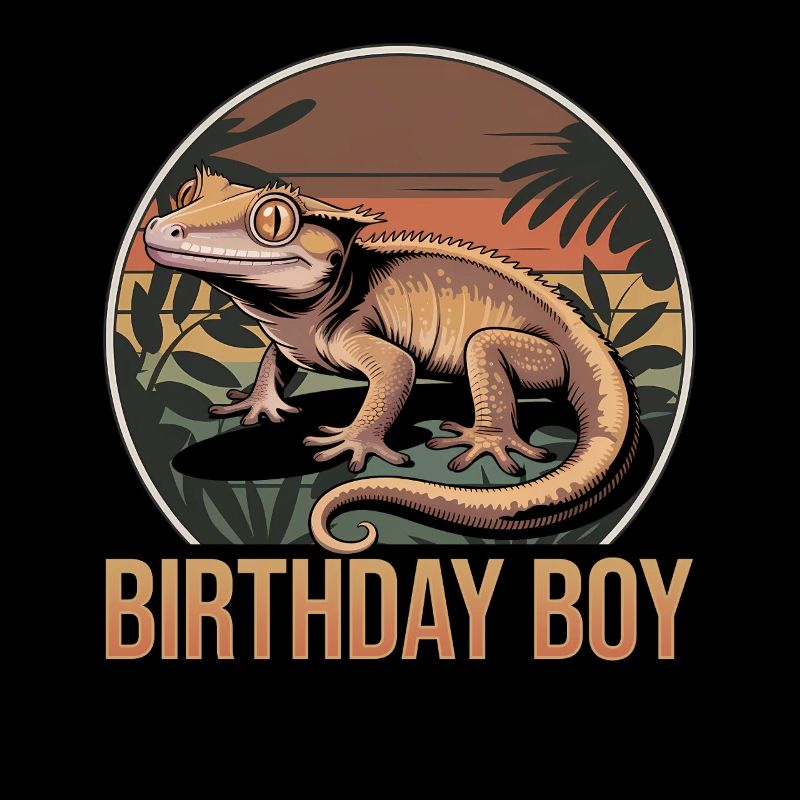 Funny Reptile Crested Gecko