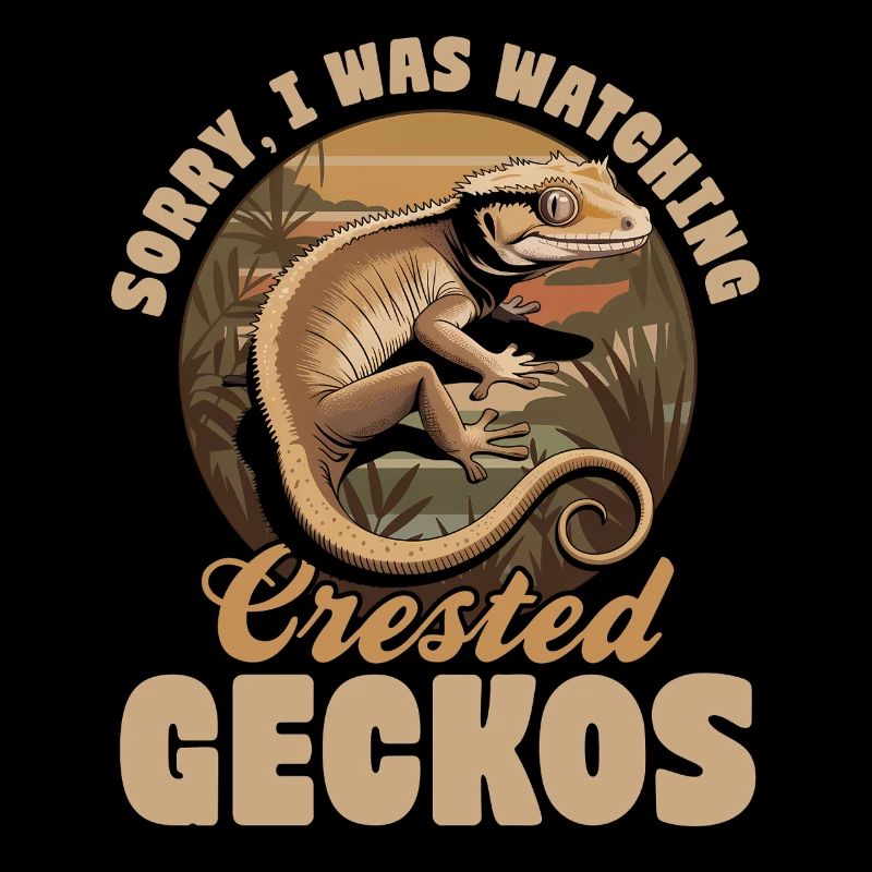 Funny Reptile Crested Gecko