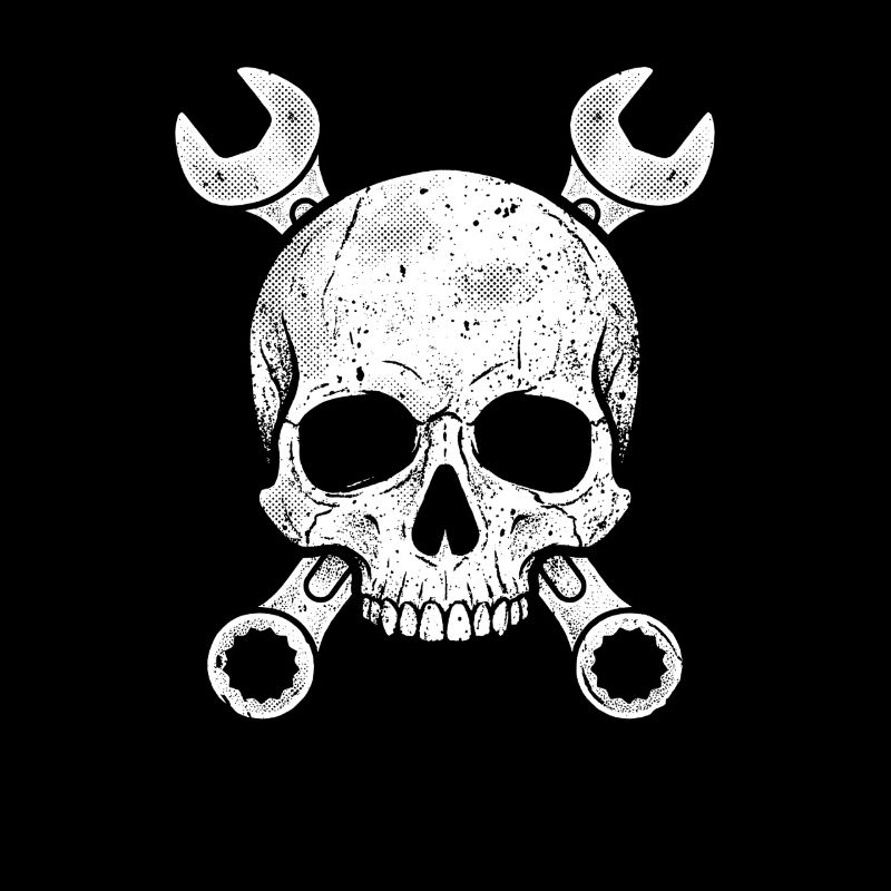 Mechanic Skull Screwdriver Workshop Gift