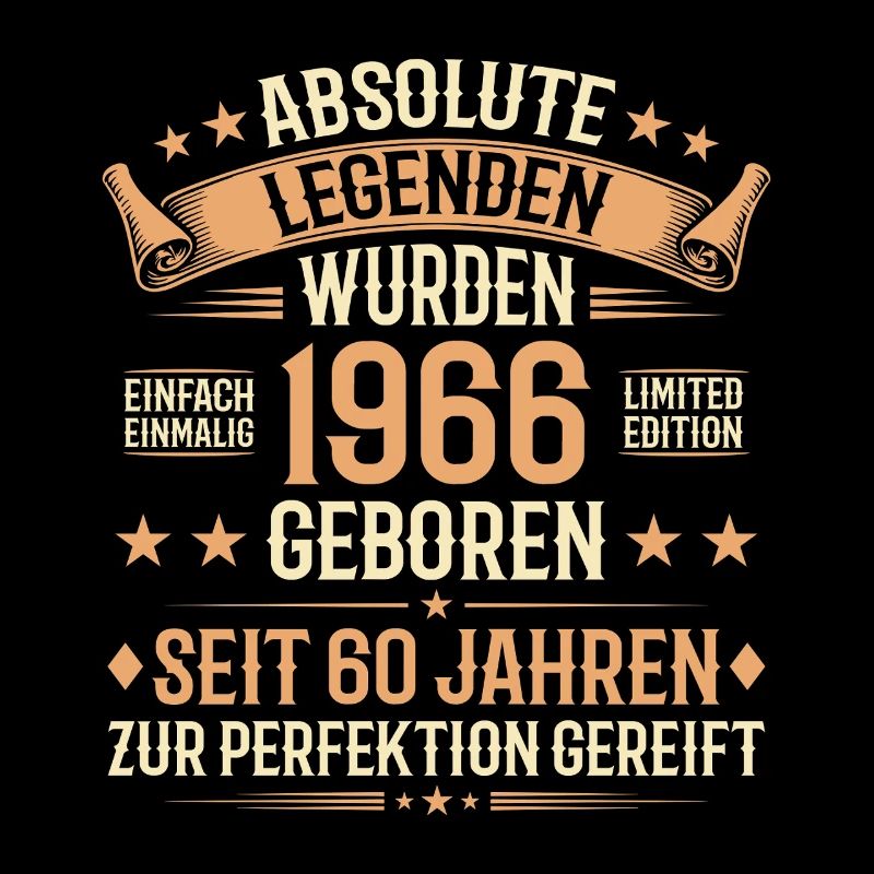 60e anniversaire 1966 Legend Vintage Gift