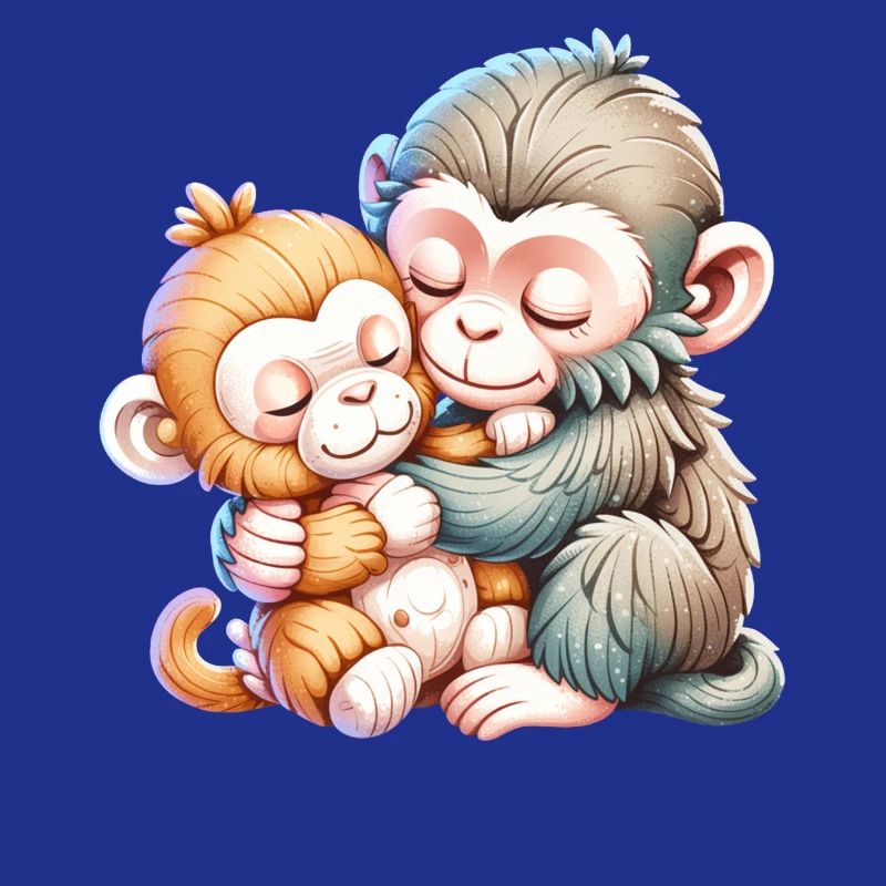 Hugging Monkey Duo