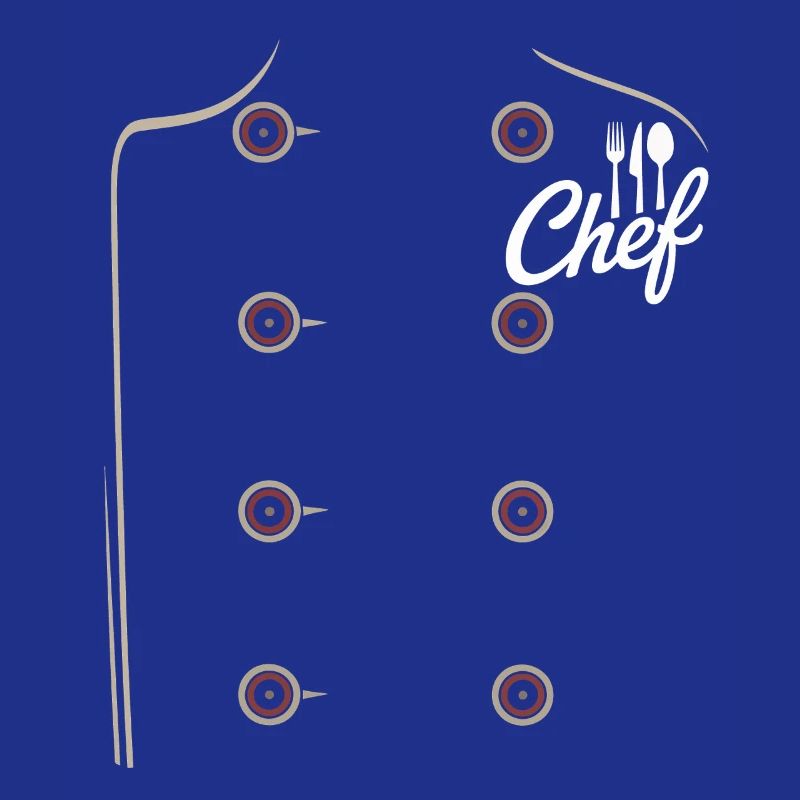Chef logo on chef's jacket