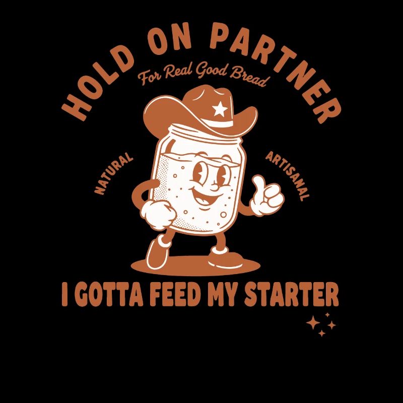 Sauerteig, warte, Partner, ich muss meinen Starter füttern