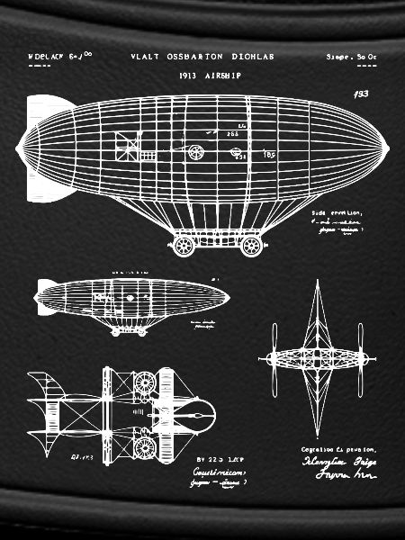 Zeppelin-Bauplan-Skizze