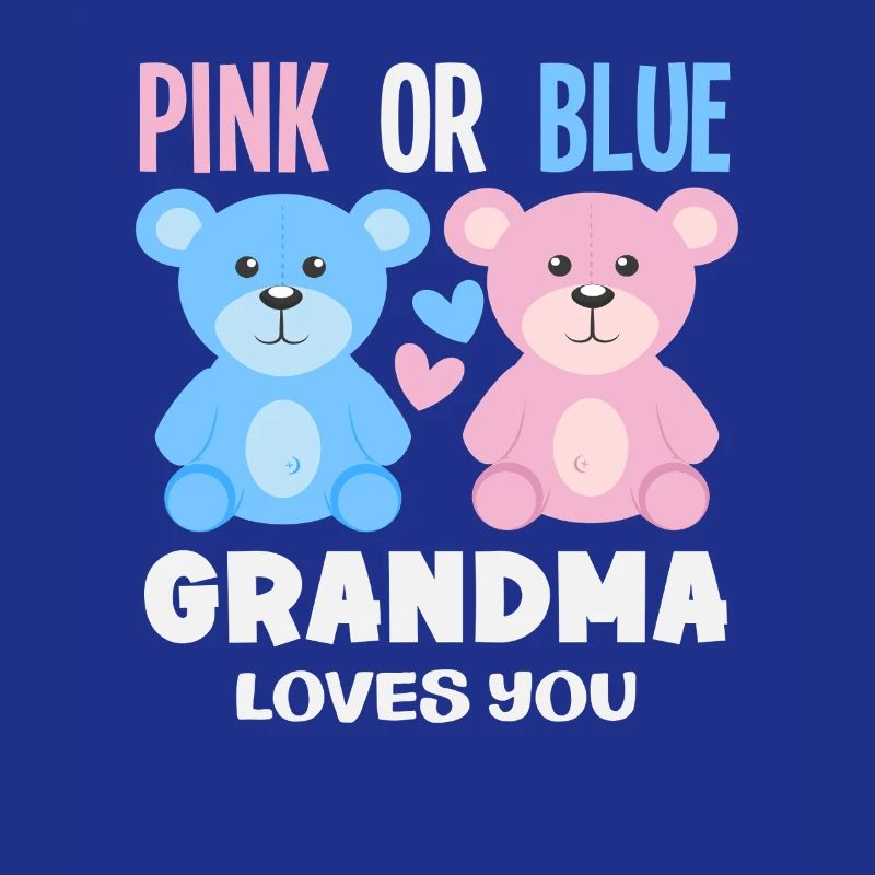 Pink Oder Blau Oma Liebt Dich
